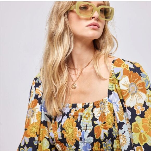 Anthropologie L Space Raie Eyewear Aries Sunglasses Green NWT - Picture 8 of 9